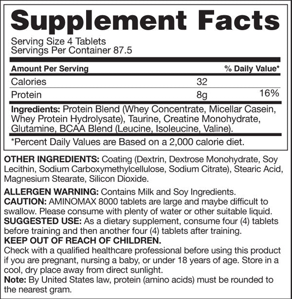 Gaspari Nutrition AminoMax 8000 (350 Tabs)