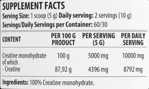 Dorian Yates Nutrition Creatine Monohydrate (300 gr)