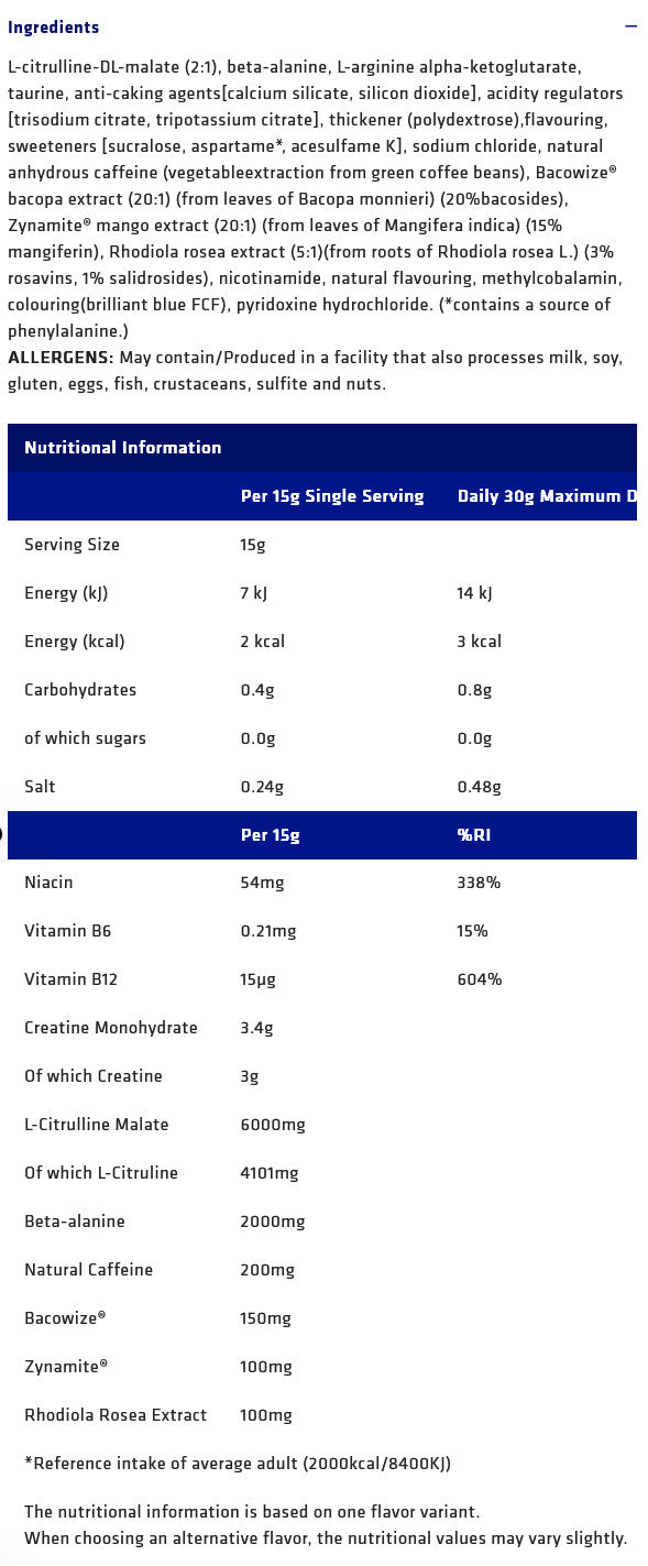 Usn Nutrition B4-Bomb (300 gr)