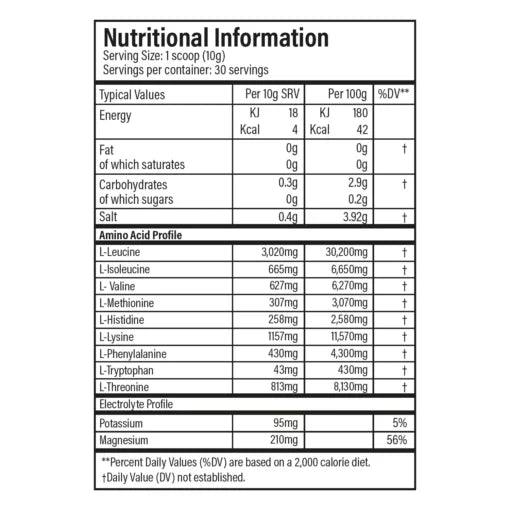 Trained by JP Nutrition – EAA plus hydration- 30 servings
